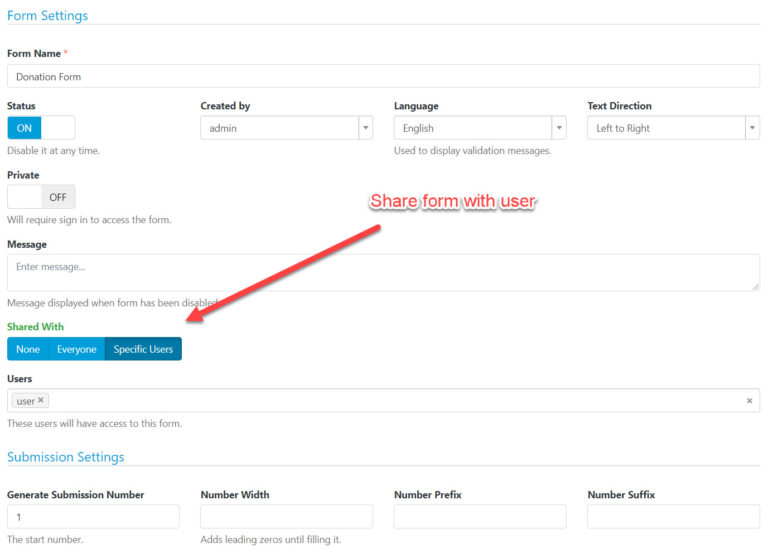 Create Users that Only Can Manage Form Submissions of Shared Forms