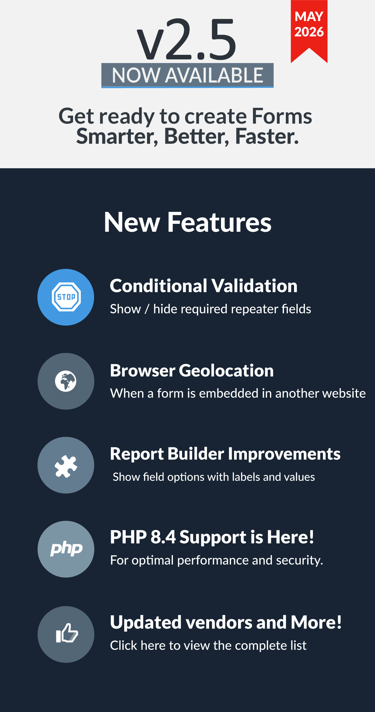 Easy Forms v2.5 – Release Notes